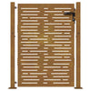 Puutarhaportti 100x150 cm Corten-teräs neliönmuotoinen