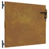 Puutarhaportti 85x75 cm Corten-teräs