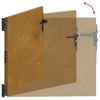 Puutarhaportti 85x75 cm Corten-teräs