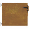 Puutarhaportti 85x100 cm Corten-teräs neliönmuotoinen