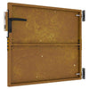 Puutarhaportti 85x100 cm Corten-teräs neliönmuotoinen