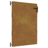 Puutarhaportti 85x125 cm Corten-teräs