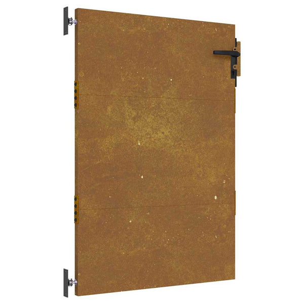 Puutarhaportti 85x125 cm Corten-teräs