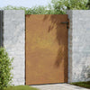 Puutarhaportti 85x125 cm Corten-teräs