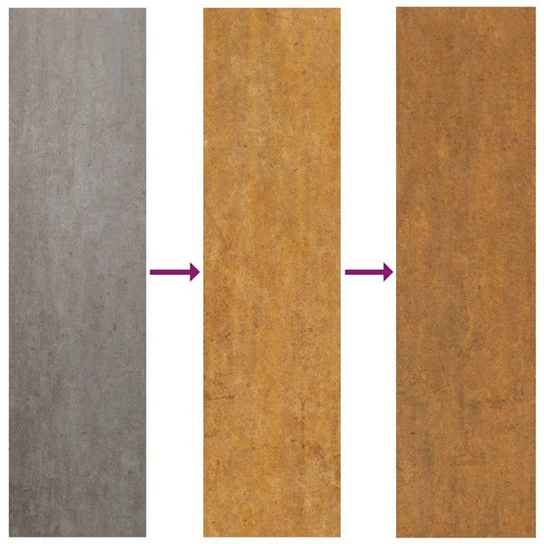 Puutarhaportti 85x125 cm Corten-teräs