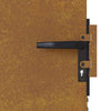 Puutarhaportti 85x125 cm Corten-teräs