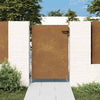 Puutarhaportti 85x125 cm Corten-teräs