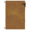 Puutarhaportti 85x150 cm Corten-teräs