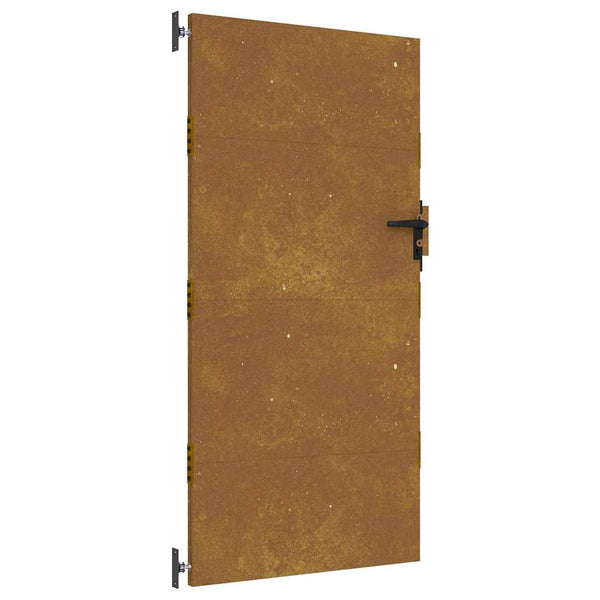 Puutarhaportti 85x175 cm Corten-teräs