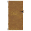 Puutarhaportti 85x175 cm Corten-teräs
