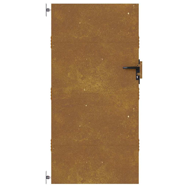 Puutarhaportti 85x175 cm Corten-teräs