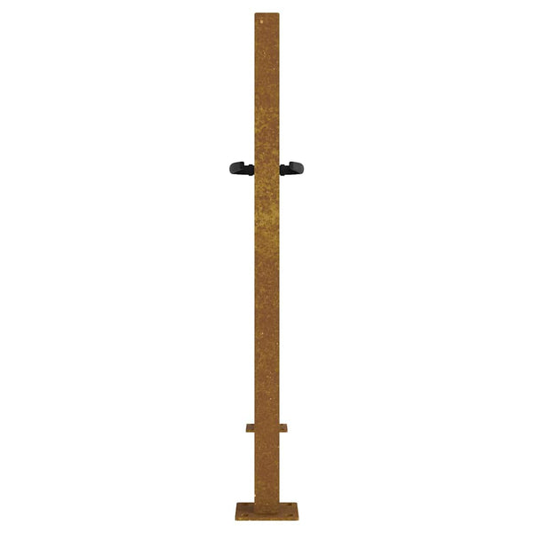 Puutarhaportti 100x75 cm Corten-teräs