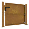 Puutarhaportti 100x75 cm Corten-teräs