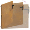 Puutarhaportti 100x75 cm Corten-teräs