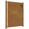Puutarhaportti 100x125 cm Corten-teräs