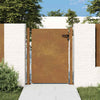 Puutarhaportti 100x125 cm Corten-teräs