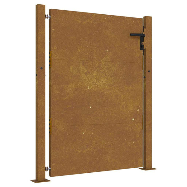 Puutarhaportti 100x150 cm Corten-teräs