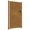 Puutarhaportti 100x175 cm Corten-teräs