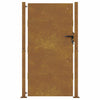 Puutarhaportti 100x175 cm Corten-teräs