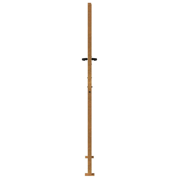 Puutarhaportti 100x175 cm Corten-teräs
