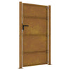 Puutarhaportti 100x175 cm Corten-teräs