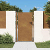 Puutarhaportti 100x175 cm Corten-teräs