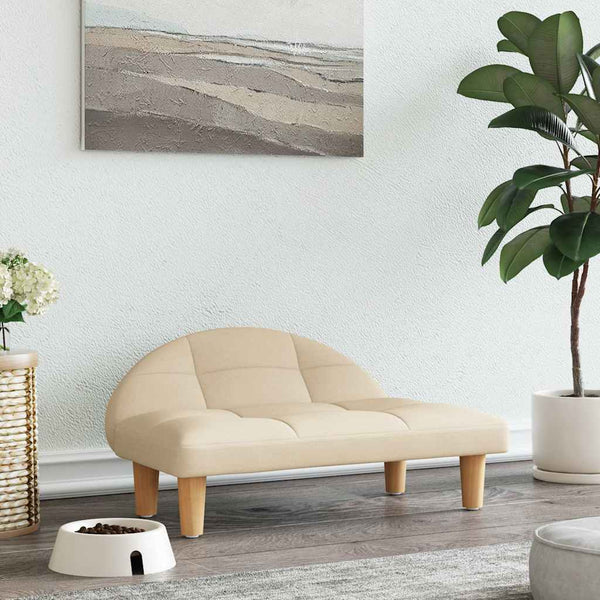 Koiranpeti kermanvärinen 70x52x30 cm kangas