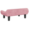 Koiranpeti pinkki 70x40x24 cm sametti