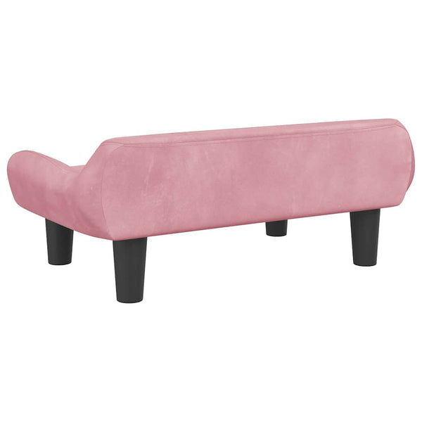 Koiranpeti pinkki 70x40x24 cm sametti