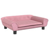 Koiranpeti pinkki 70x48x22 cm sametti