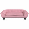 Koiranpeti pinkki 70x48x22 cm sametti