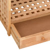 Kenkätelineet laatikolla 70x27x81 cm täysi pähkinäpuu