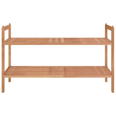Kenkäteline 69x27x41 cm täysi pähkinäpuu