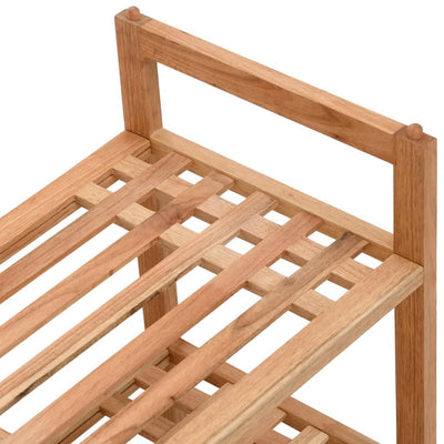 Kenkätelineet 2 kpl 69x27x41 cm täysi pähkinäpuu