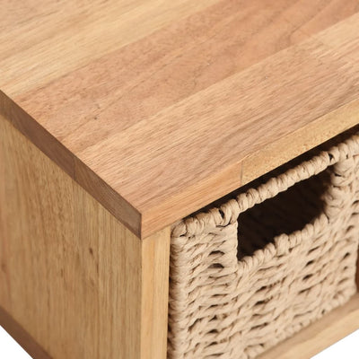 Seinähylly koreilla 62x18x16 cm täysi pähkinäpuu