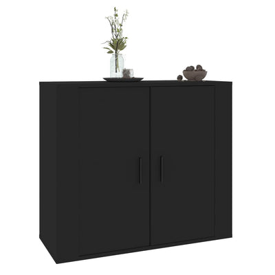 Senkki musta 80x33x70 cm tekninen puu