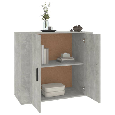 Senkki betoninharmaa 80x33x70 cm tekninen puu