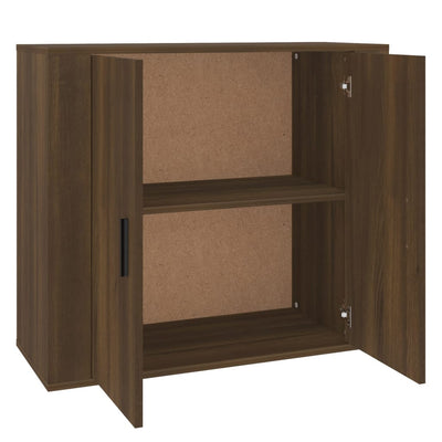 Senkki ruskea tammi 80x33x70 cm tekninen puu