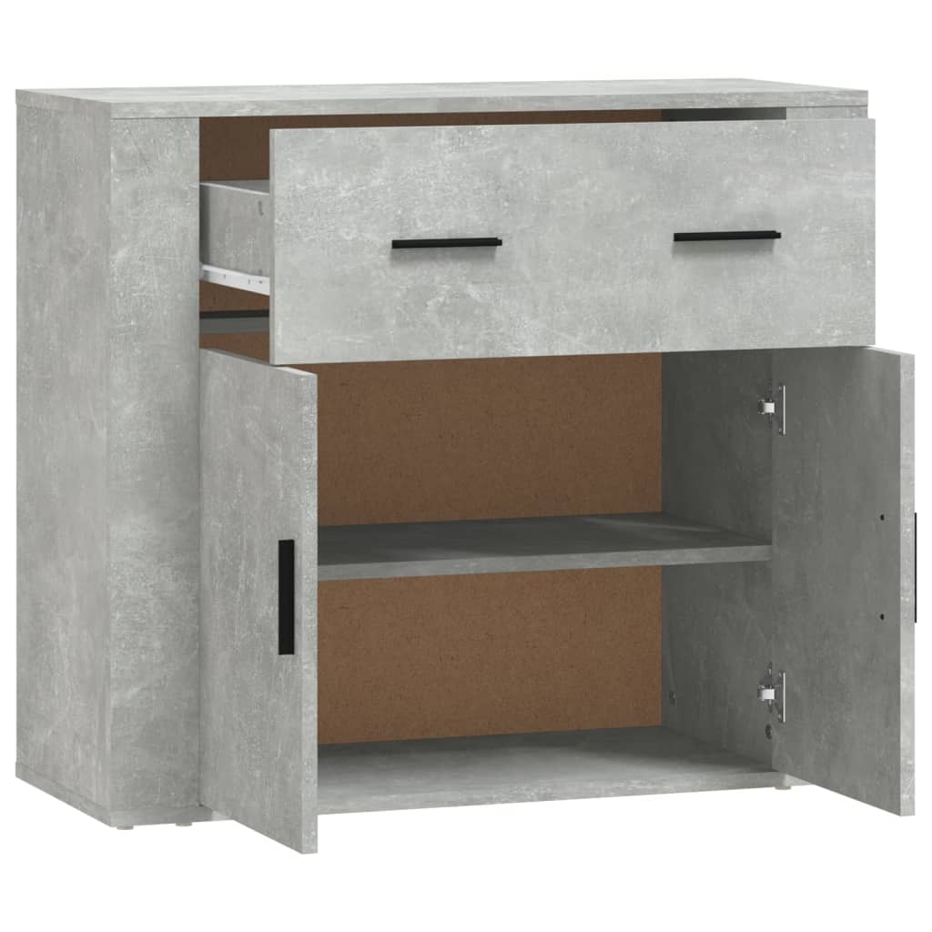 Betoninharmaa senkki Stefanesc 80x33x70cm (puinen)