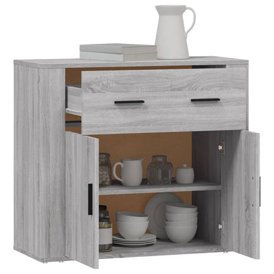 Senkki harmaa Sonoma 80x33x70 cm tekninen puu