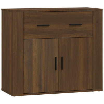 Senkki ruskea tammi 80x33x70 cm tekninen puu