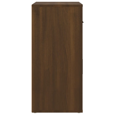 Senkki ruskea tammi 80x33x70 cm tekninen puu
