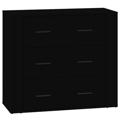 Senkki musta 80x33x70 cm tekninen puu