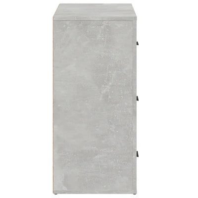 Senkki betoninharmaa 80x33x70 cm tekninen puu