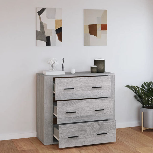 Senkki harmaa Sonoma 80x33x70 cm tekninen puu