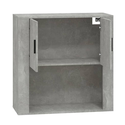 Seinäkaappi betoninharmaa 80x33x80 cm tekninen puu