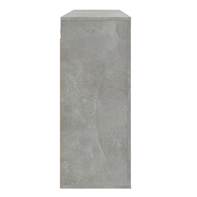 Seinäkaappi betoninharmaa 80x33x80 cm tekninen puu