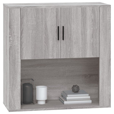 Seinäkaappi harmaa Sonoma 80x33x80 cm tekninen puu