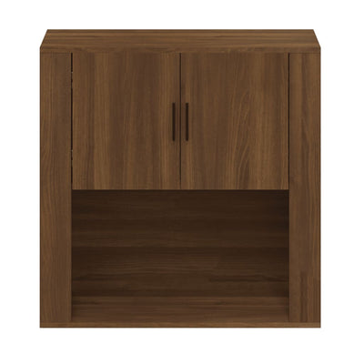 Seinäkaappi ruskea tammi 80x33x80 cm tekninen puu