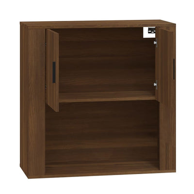 Seinäkaappi ruskea tammi 80x33x80 cm tekninen puu